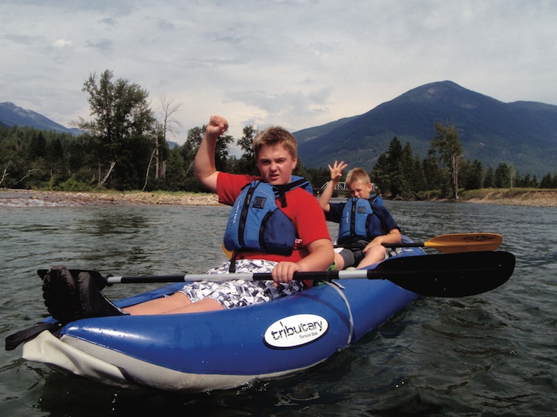 youth kayaking